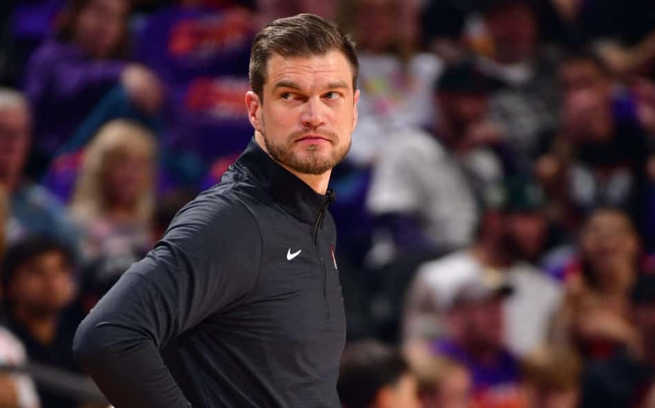 Tiago Splitter em San Antonio Spurs x Portland Trail Blazers pelos playoffs da NBA (Foto: Barry Gossage/NBA Entertainment/Getty Images)