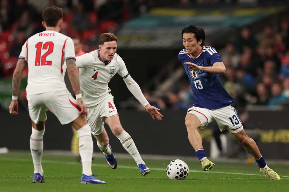 Amistoso entre Inglaterra e Japão (Foto: Adrian Dennis/AFP)