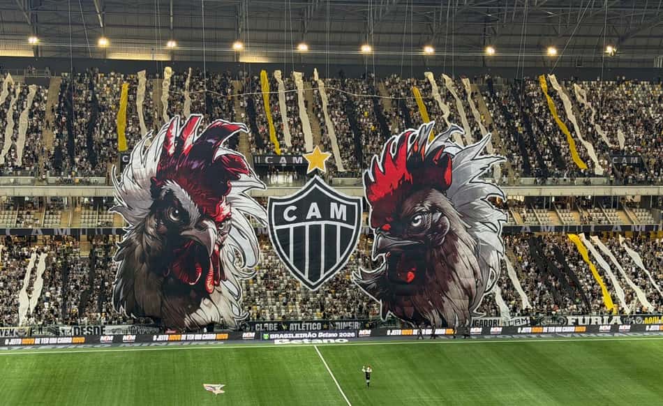 Arena MRV torcida Atlético mosaico 3d (Foto: Artur Henrique / Lance!)