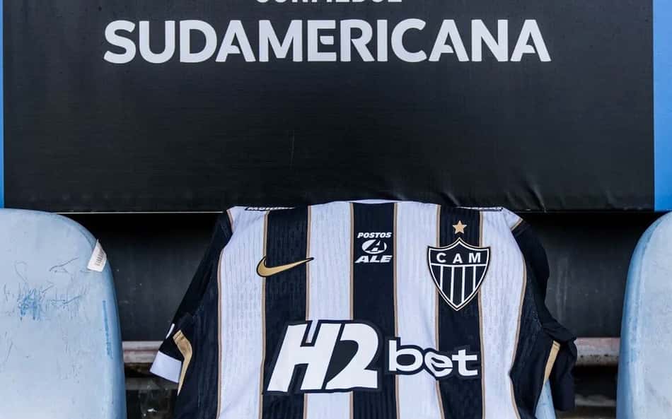 Camisa Atlético Sul-Americana (Foto: Pedro Souza / Atlético)