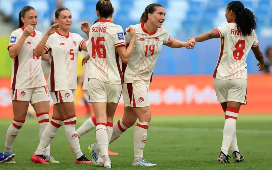 Seleção canadense venceu seus dois jogos até aqui, contra Zâmbia e Coreia do Sul. (Foto: Fifa/Divulgação)