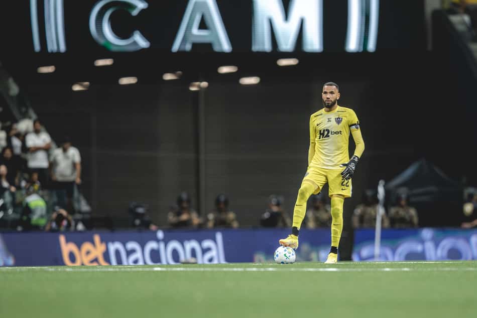 Éverson em Atlético x Ceará (Foto: Pedro Souza / Atlético)