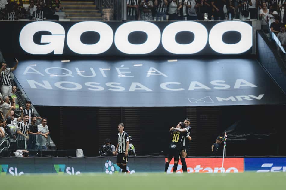 Gol contra o Athletico-PR na Arena MRV (Foto: Pedro Souza / Atlético)