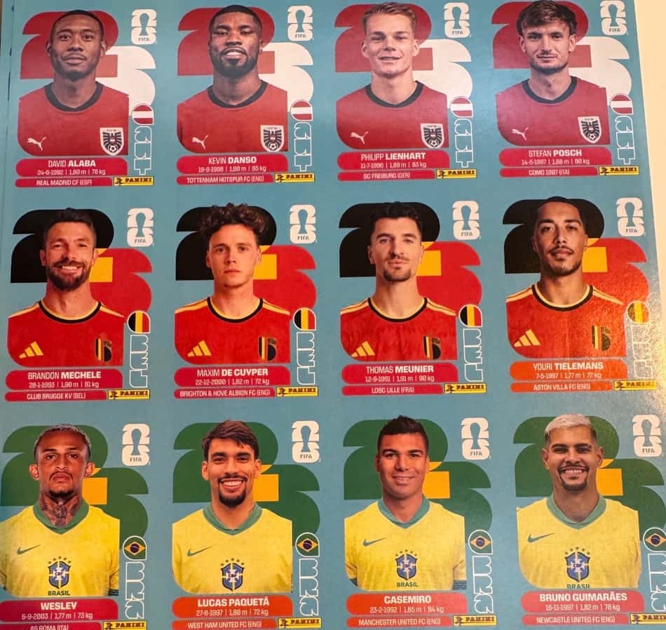 Figurinhas da Copa