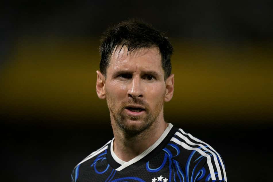 Lionel Messi em ação pela Argentina.