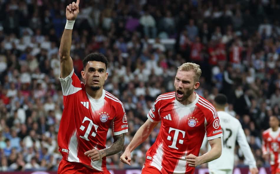 Veja gols de Real Madrid x Bayern: Luis Díaz e Harry Kane marcam; Mbappé diminui