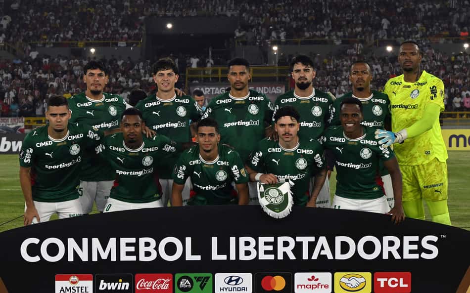 Palmeiras terá três desfalques na Libertadores; veja provável escalação