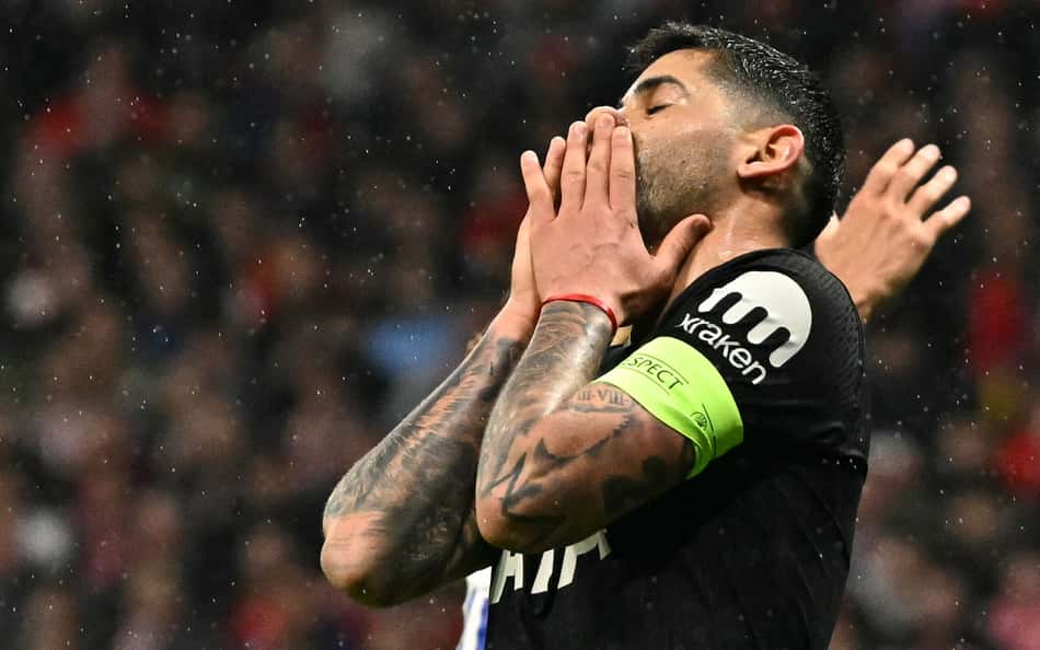 Romero lamentando gol perdido no duelo entre Tottenham x Atlético de Madrid (Foto: Javier Soriano/AFP)