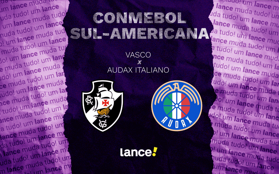 Vasco x Audax Italiano: onde assistir, horário e prováveis escalações do jogo pela Sul-Americana