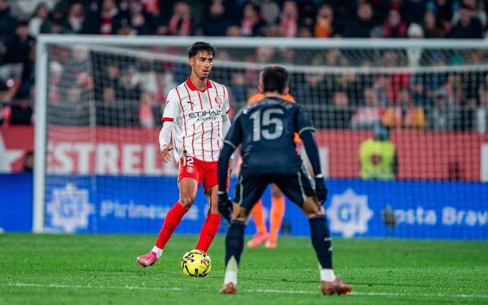 Vitor Reis em ação pelo Girona (Foto: Reproducção/Instagram)
