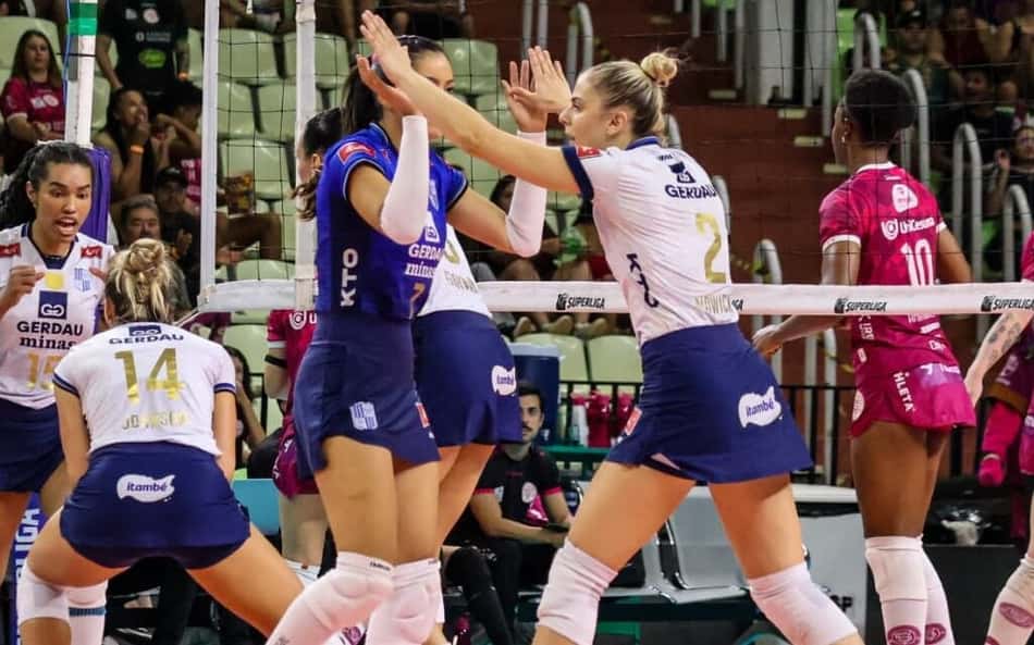 No tie-break, Minas supera Maringá e avança à semifinal da Superliga Feminina