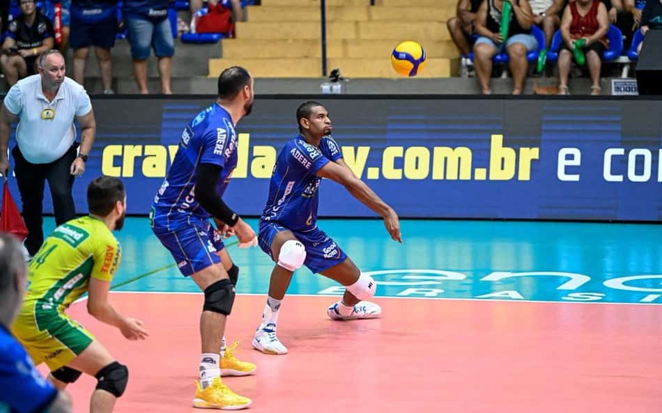 Adriano em Campinas x Monte Carmelo pelas quartas de final da Superliga Masculina 25/26 (Foto: Pedro Teixeira/Vôlei Renata)