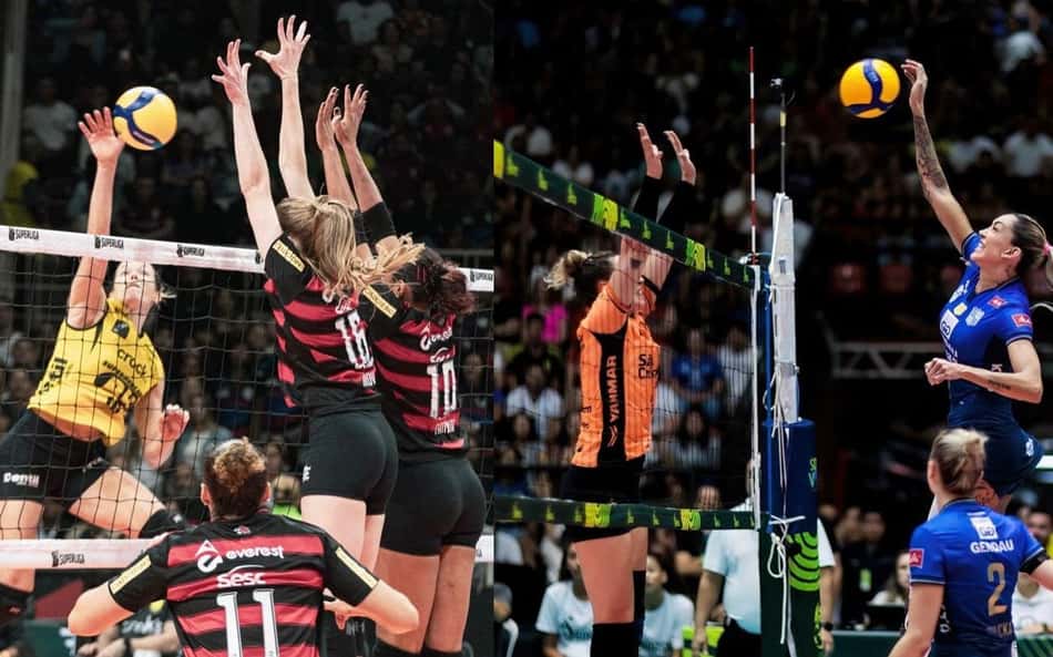 Pela quarta vez, Superliga terá Sesc Flamengo x Praia e Minas x Osasco na semifinal