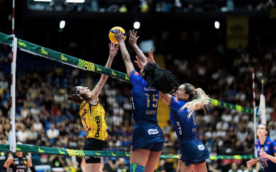 Minas x Praia Clube na semifinal da Copa Brasil de Vôlei Feminino 2026 (Foto: Rafael de Paula/Usina de Ideias/CBV)
