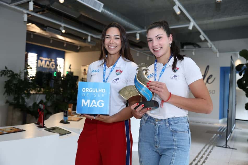 Giulia Gávio e Carol Sallaberry serão patrocinadas pelo Grupo MAG (Foto: Divulgação/MAG)