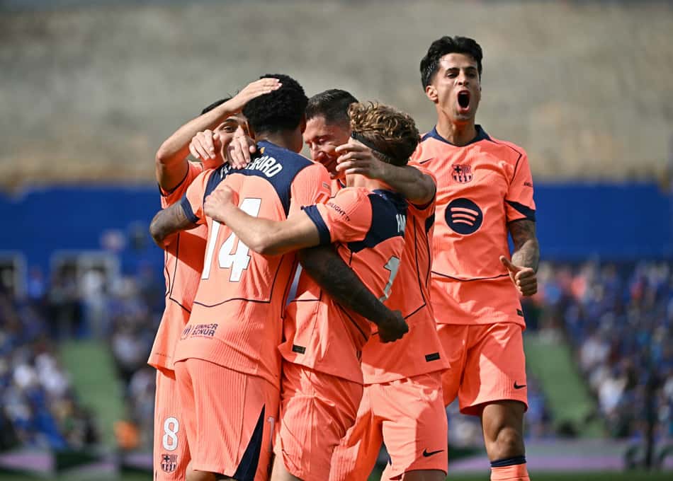 O Barcelona venceu o Getafe por 2 a 0 em La Liga (Foto: Javier SORIANO / AFP)