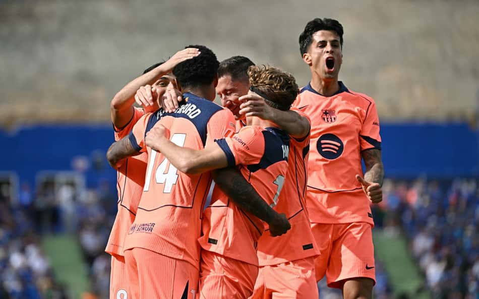 O Barcelona venceu o Getafe por 2 a 0 em La Liga (Foto: Javier SORIANO / AFP)