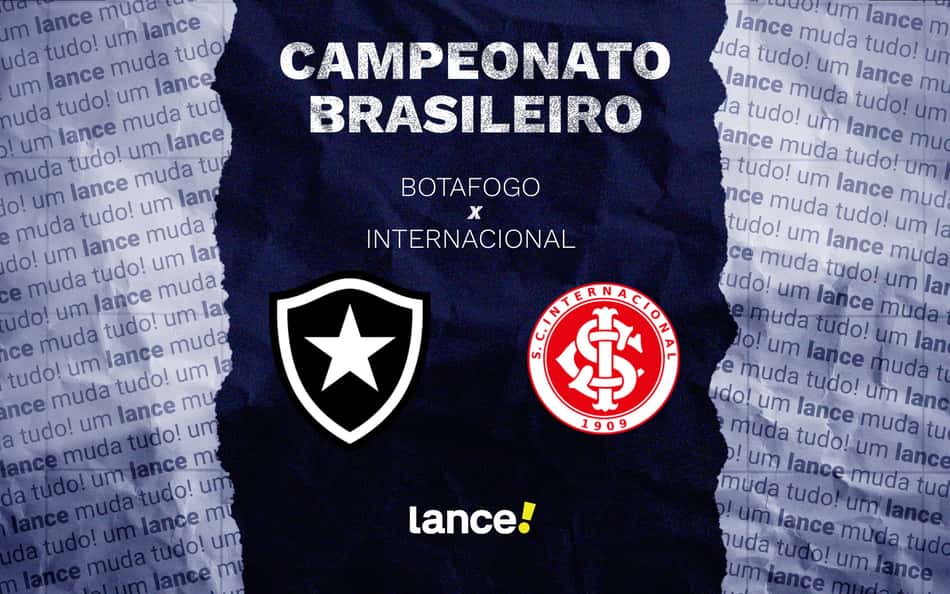Botafogo e Internacional se enfrentam pelo Brasileirão (Foto: Arte/Lance!)