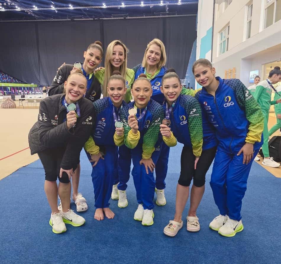 Conjunto brasileiro conquistou a prata na Copa do Mundo de Ginástica Rítmica