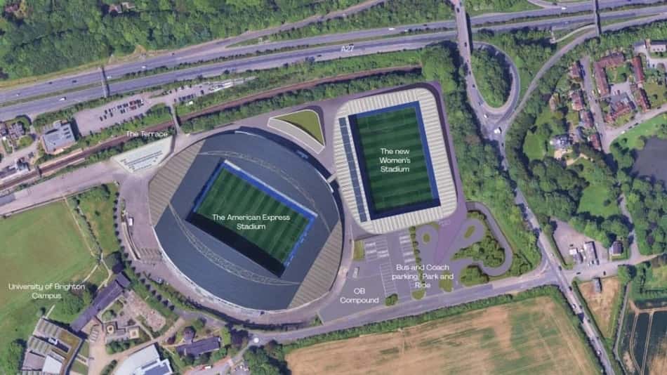 Brighton fará um estádio apenas para o futebol feminino (Foto: Divulgação/Brighton)