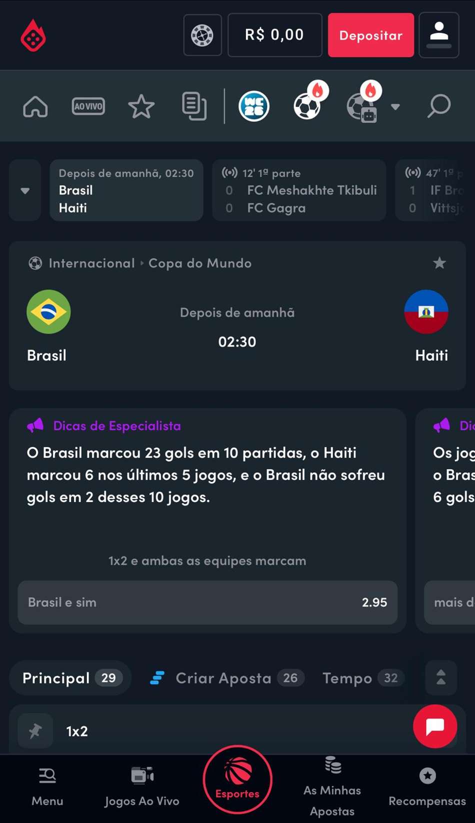 Captura de tela das Dicas de Especialista na Blaze.