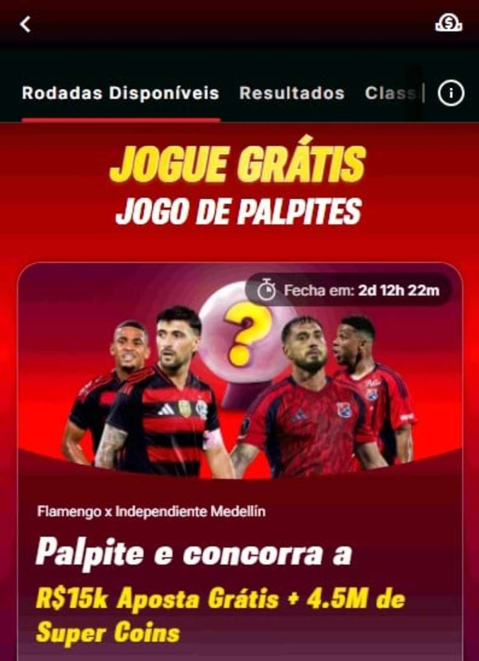 Captura de tela do bônus SuperSeis da Superbet.