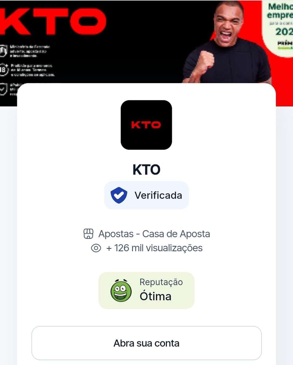 Captura de tela da página da KTO no Reclame Aqui.