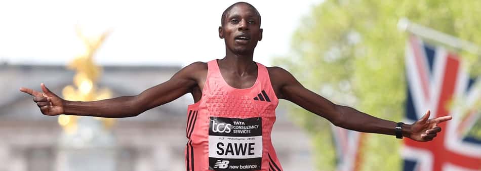 Sabastian Sawe venceu a Maratona de Londres em menos de duas horas (Foto: Reprodução/ World Athletics)
