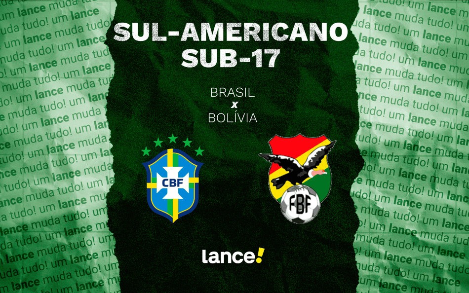 Brasil x Bolívia: onde assistir, horário e escalações do jogo pelo Sul-Americano Sub-17