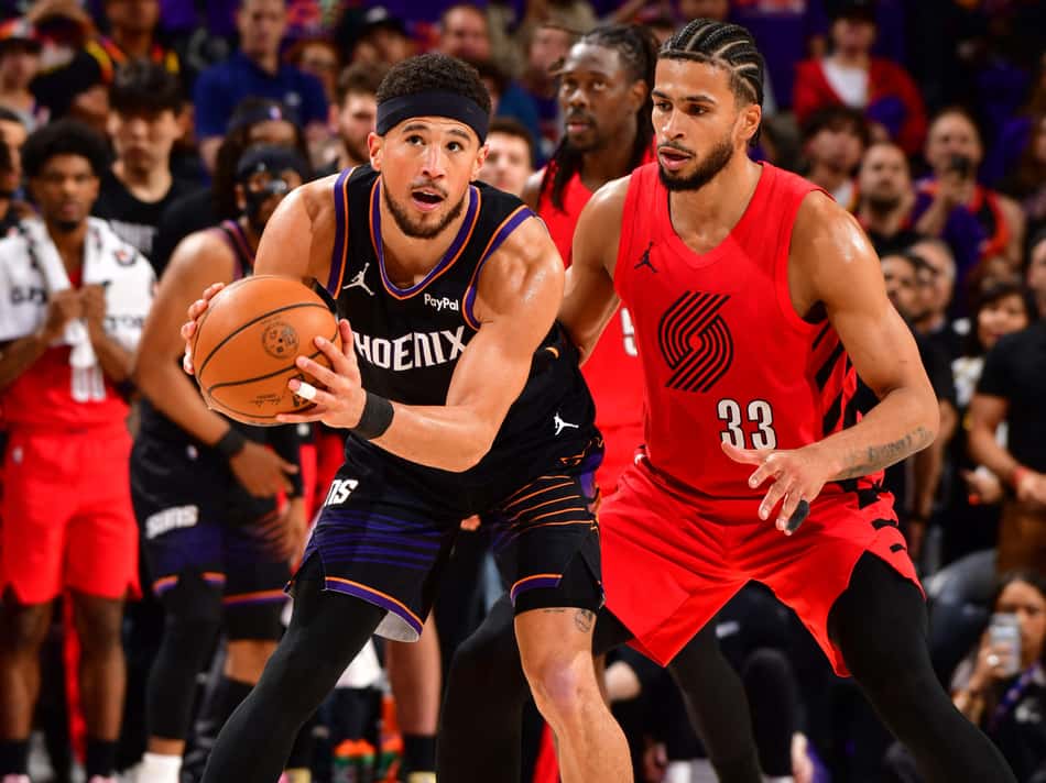 Portland Trail Blazers venceu Phoenix Suns no Play-In da NBA 25/26 (Foto: Barry Gossage/NBAE via Getty Images/AFP)