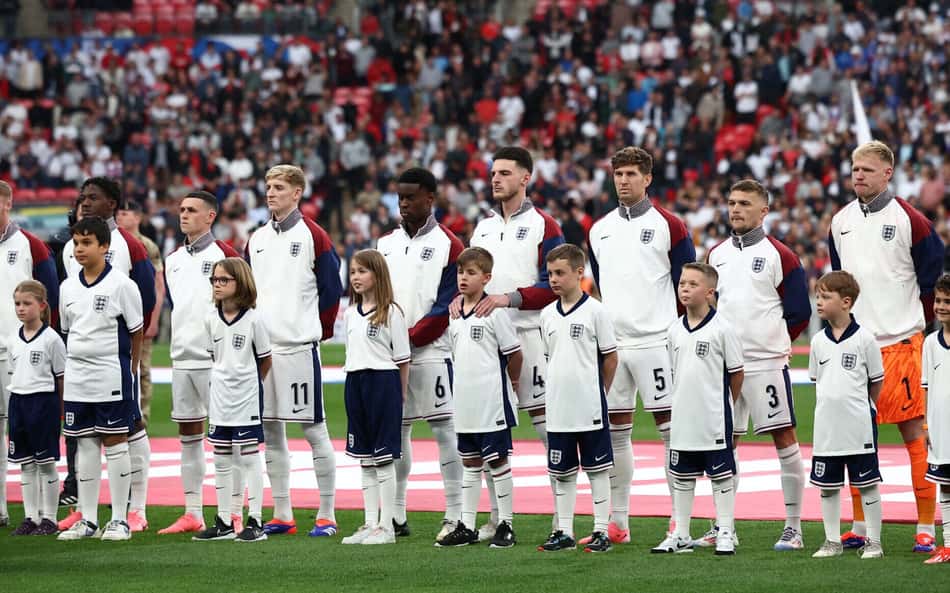 Inglaterra perfilada na Eurocopa 2024.