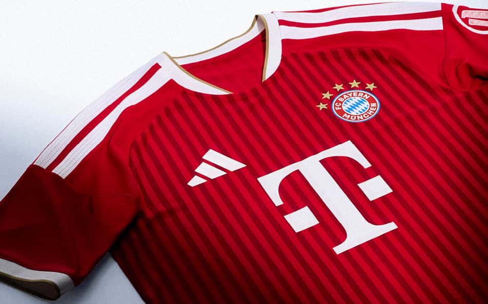 Nova camisa do Bayern de Munique fará estreia contra o PSG pela Champions League (Foto: Reprodução)