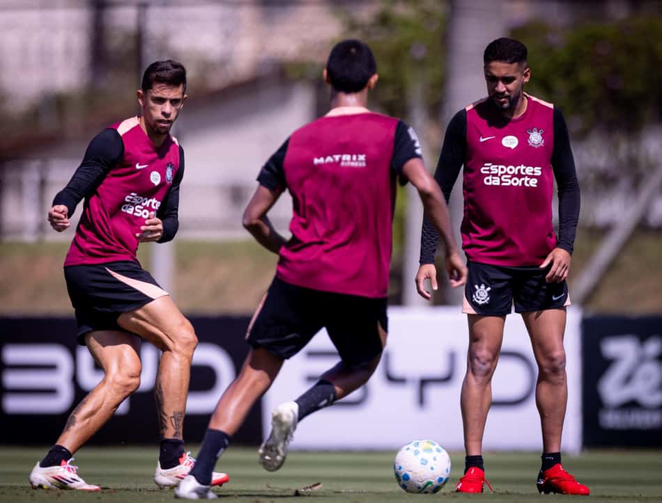 Corinthians fez último trabalho de olho no Mirassol (Foto: Rodrigo Coca/Agência Corinthians)