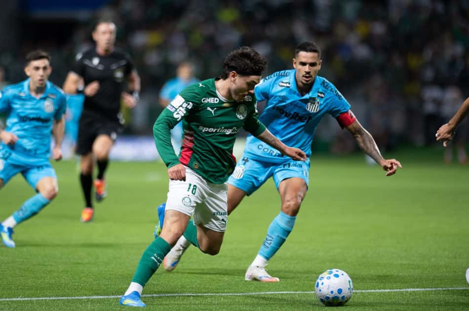 Santos e Palmeiras se enfrentaram pela segunda vez na temporada no Allianz Parque. (Foto: Ronaldo Barreto/Thenews2/Folhapress)