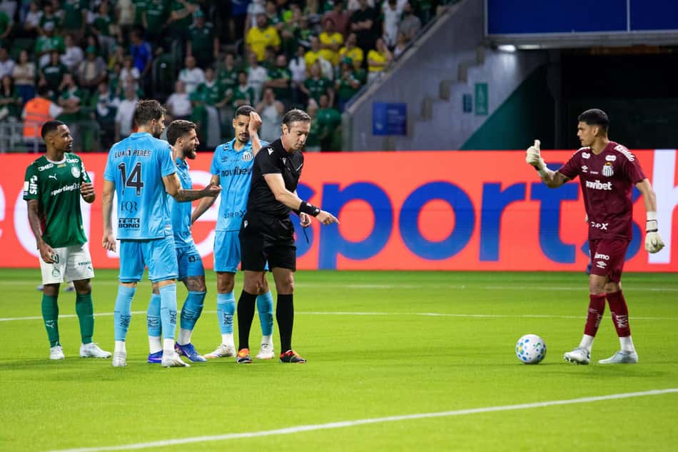 Palmeiras e Santos empataram por 1 a 1 (Foto: Rodilei Morais /Fotoarena/Folhapress)