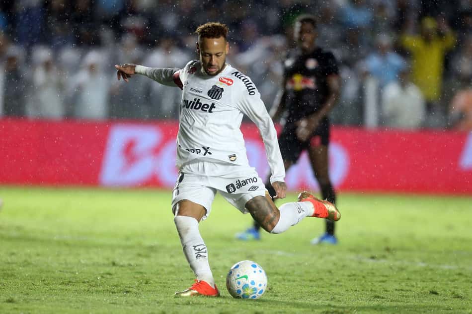 Neymar marcou contra o RB Bragantino (Foto: Guilherme Dionizio/Código 19/Folhapress)