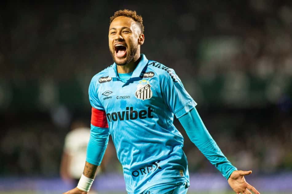 Neymar em Coritiba x Santos (Foto:Luis Garcia/AGIF/Folhapress)