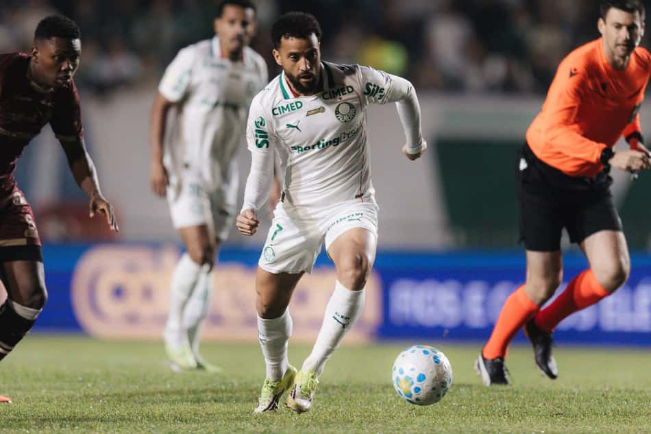 Felipe Anderson foi o destaque de Jacuipense x Palmeiras na Copa do Brasil(Foto: Guilherme Veiga/PxImages/FolhaPress)