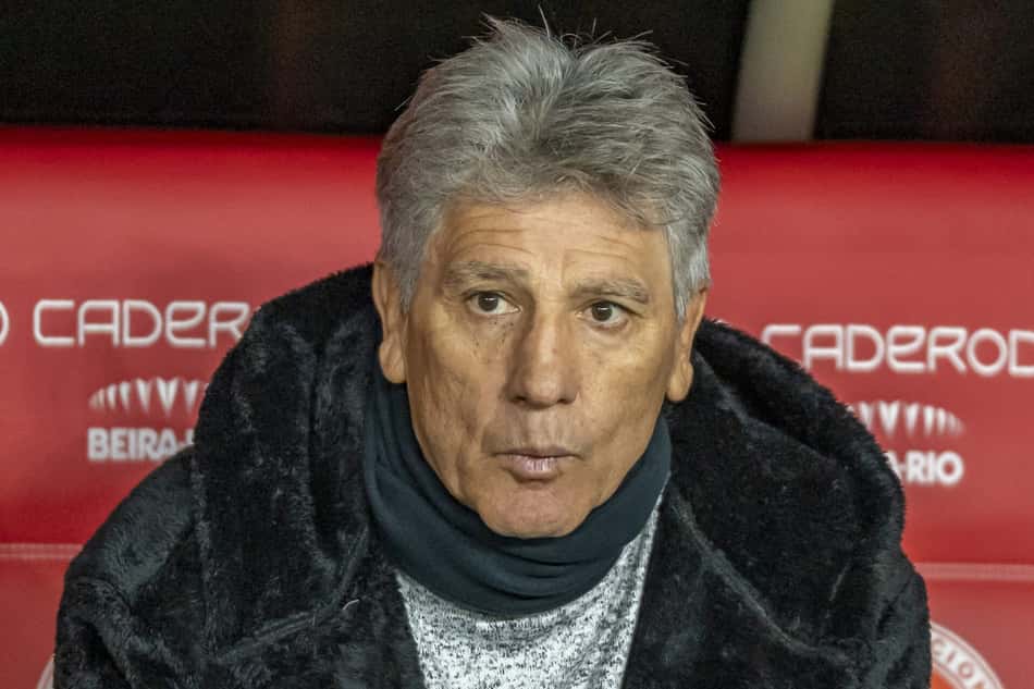 Renato Gaúcho na derrota do Vasco para o Internacional (Foto: Jorge Lansarin/Agencia Enquadrar/Folhapress)