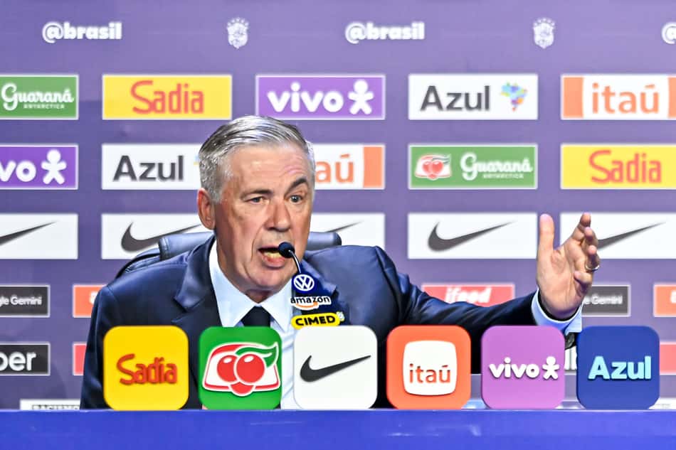 Carlo Ancelotti, técnico da Seleção Brasileira