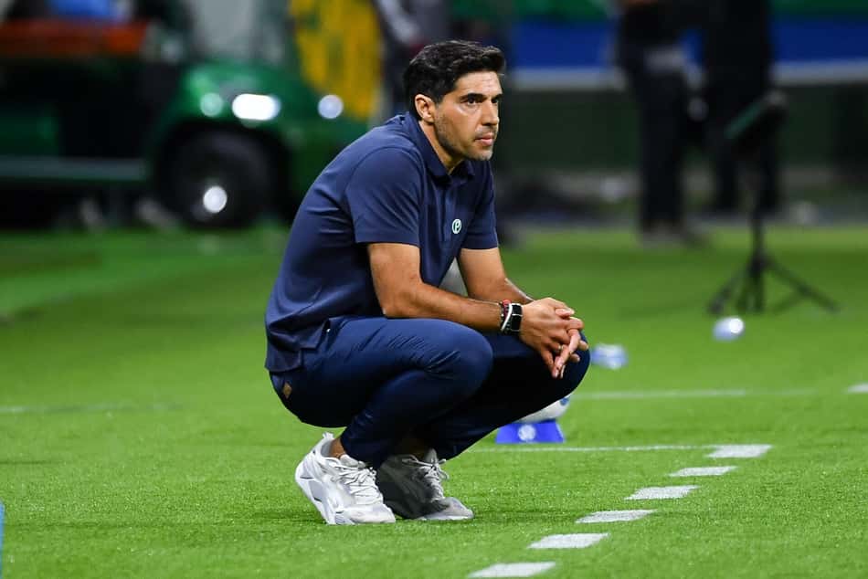Abel Ferreira, técnico do Palmeiras, durante partida contra o Cerro Porteño, pela Libertadores 