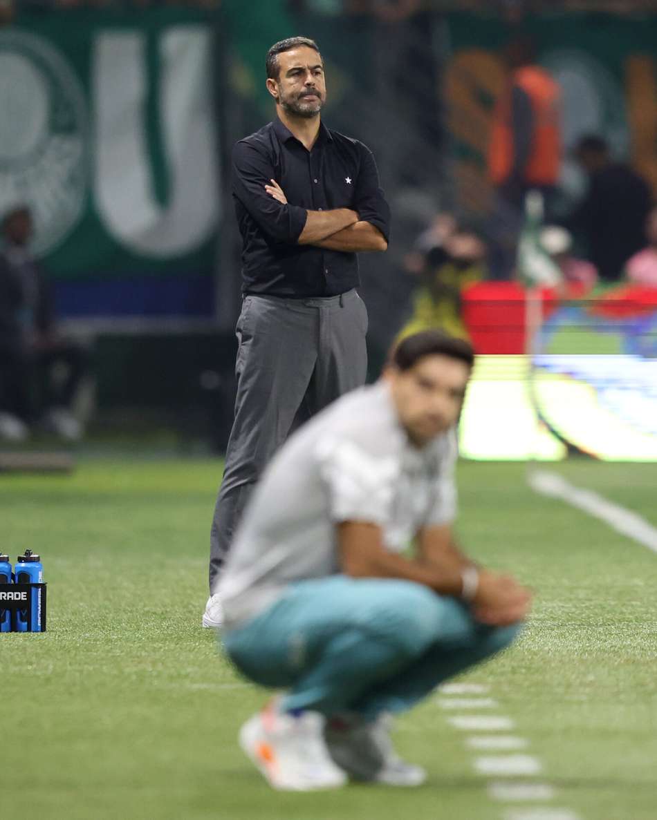 Artur Jorge e Abel Ferreira (Foto: Vitor Silva/Botafogo)