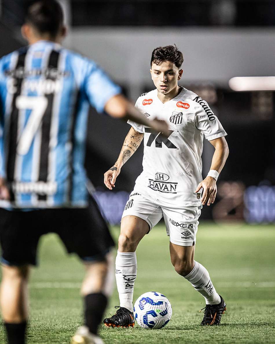 Barreal está suspenso para o duelo entre o Grêmio e o Santos. (Foto: Raul Baretta/ Santos FC)