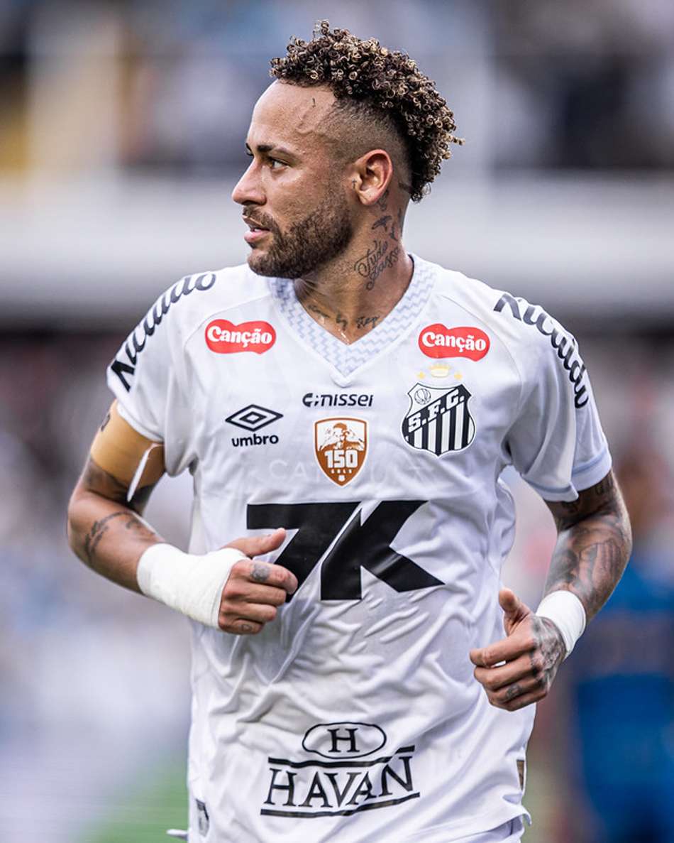 Neymar durante jogo do Santos na Vila Belmiro. (Foto: Raul Baretta/ Santos FC)