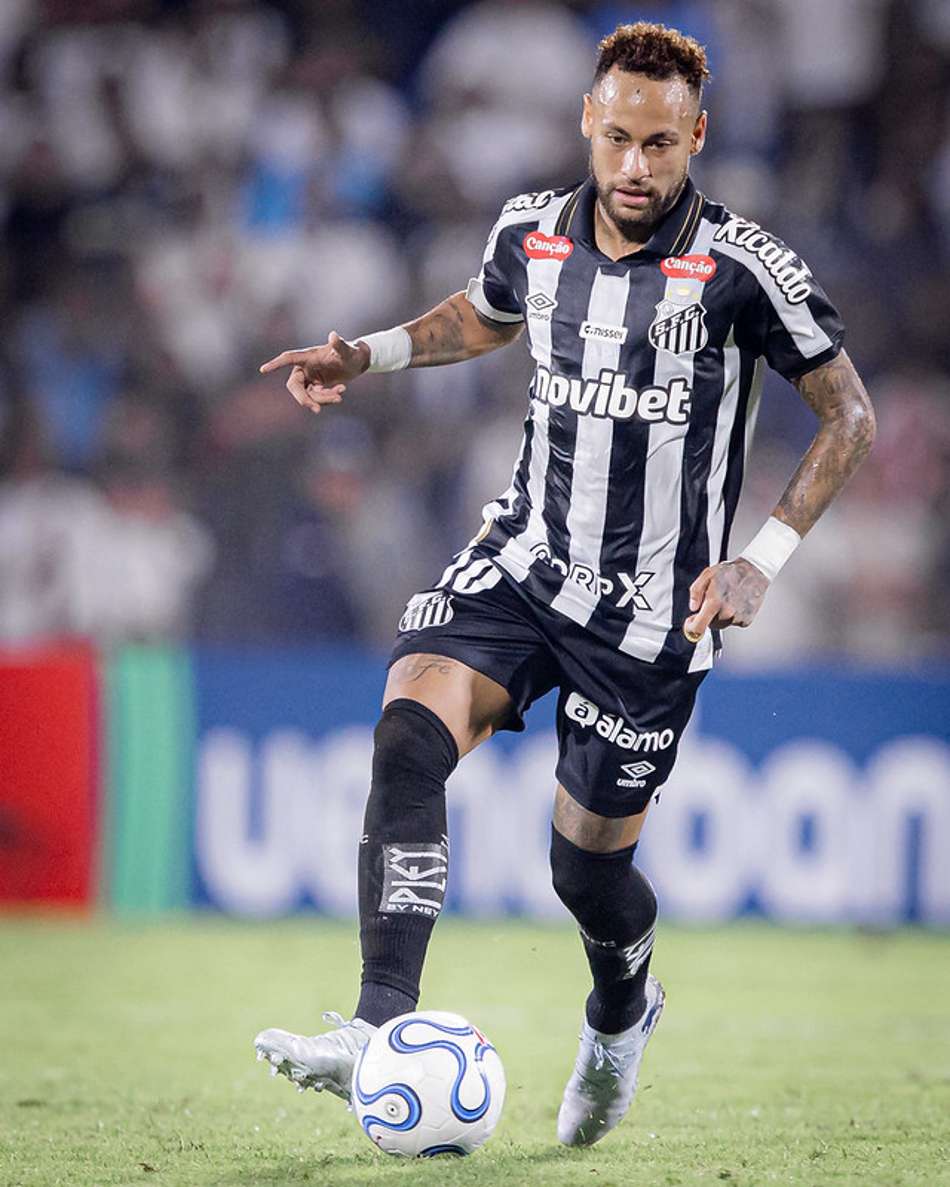 Neymar foi titular do Santos contra o Recoleta, pela Sul-Americana. (Foto: Raul Barletta/ Santos FC)