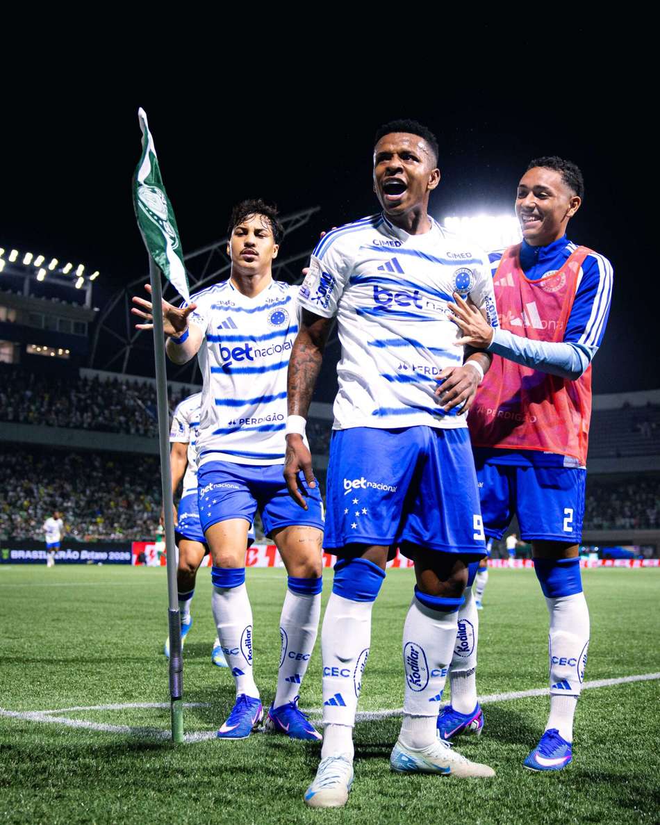 Palmeiras e Cruzeiro, na Arena Barueri (Foto: Marco Galvão/Cruzeiro)