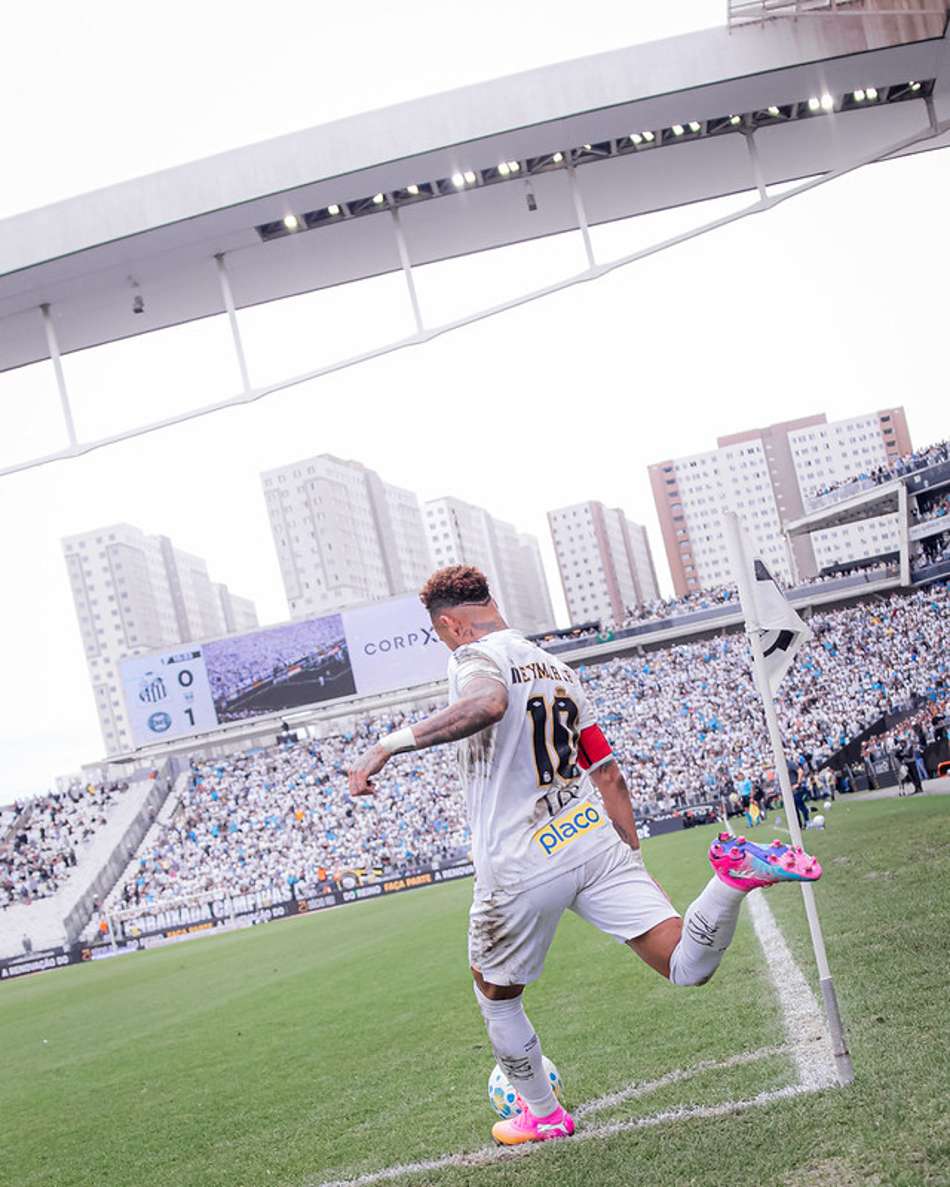 Neymar acumula 15 jogos pelo Santos neste ano. (Foto: Raul Barletta/ Santos FC)
