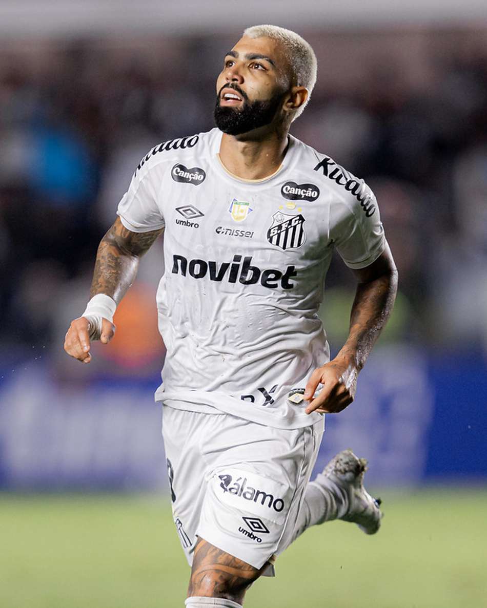 Gabriel Barbosa foi titular na partida entre o Santos e o San Lorenzo. (Foto: Raul Baretta/ Santos FC)