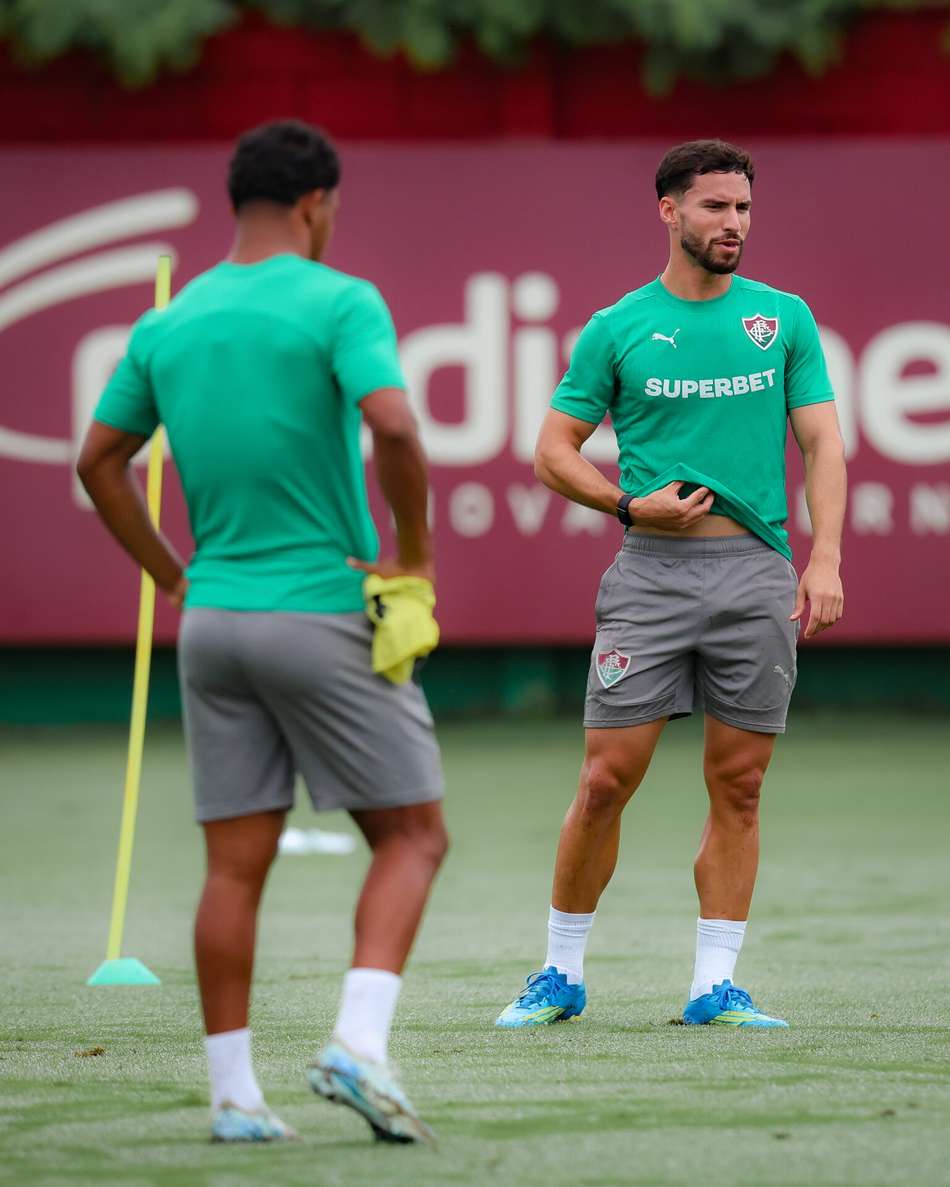 Martinelli em treino do Fluminense (Foto: Marcelo Gonçalves/ Fluminense FC)