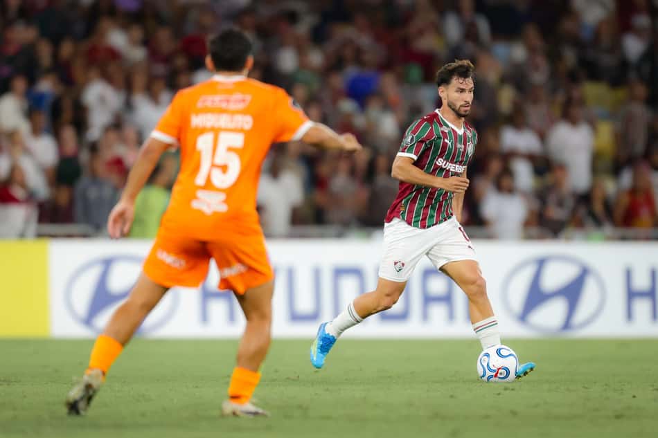 Martinelli em ação pelo Fluminense contra o La Guaira (Foto: Marcelo Gonçalves/ Fluminense FC)
